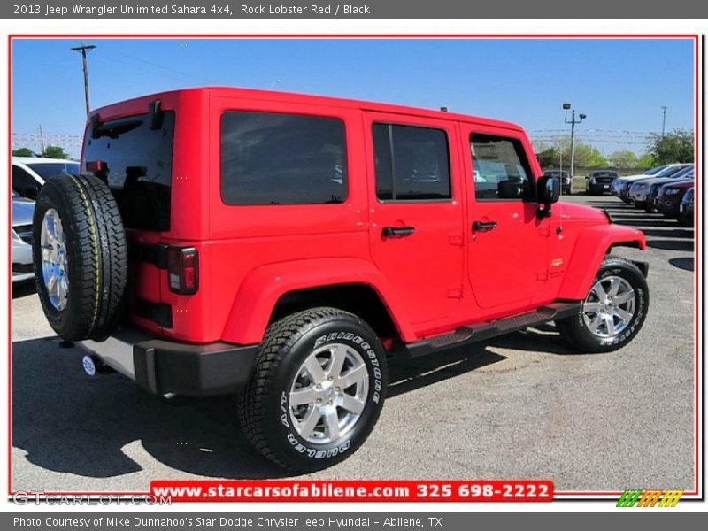 Rock Lobster Red / Black 2013 Jeep Wrangler Unlimited Sahara 4x4