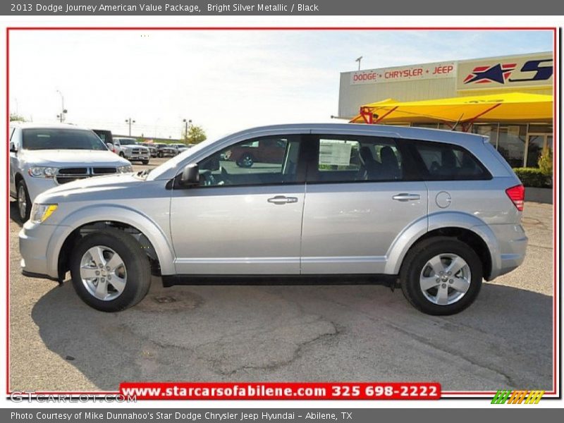 Bright Silver Metallic / Black 2013 Dodge Journey American Value Package