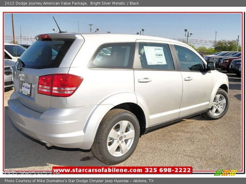 Bright Silver Metallic / Black 2013 Dodge Journey American Value Package
