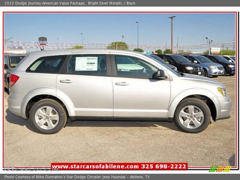 Bright Silver Metallic / Black 2013 Dodge Journey American Value Package