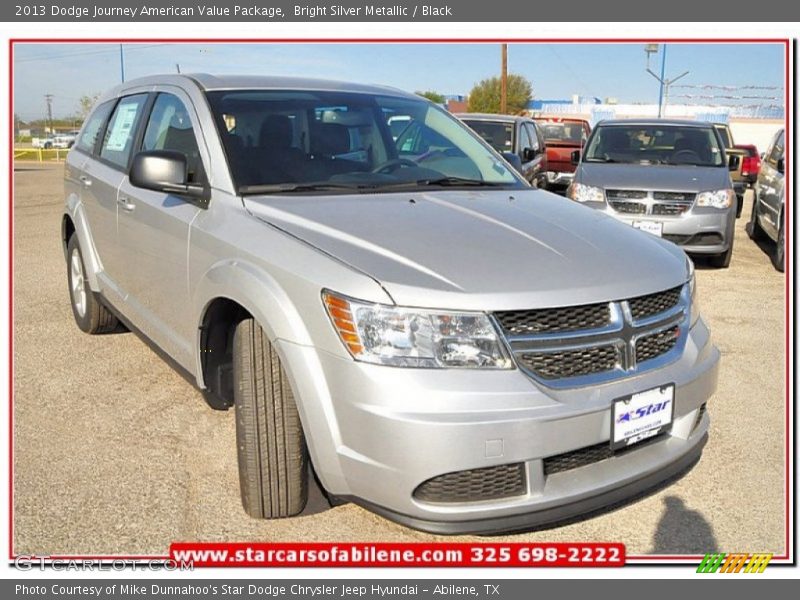 Bright Silver Metallic / Black 2013 Dodge Journey American Value Package