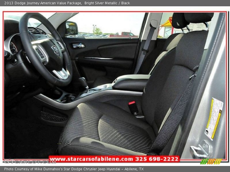 Bright Silver Metallic / Black 2013 Dodge Journey American Value Package