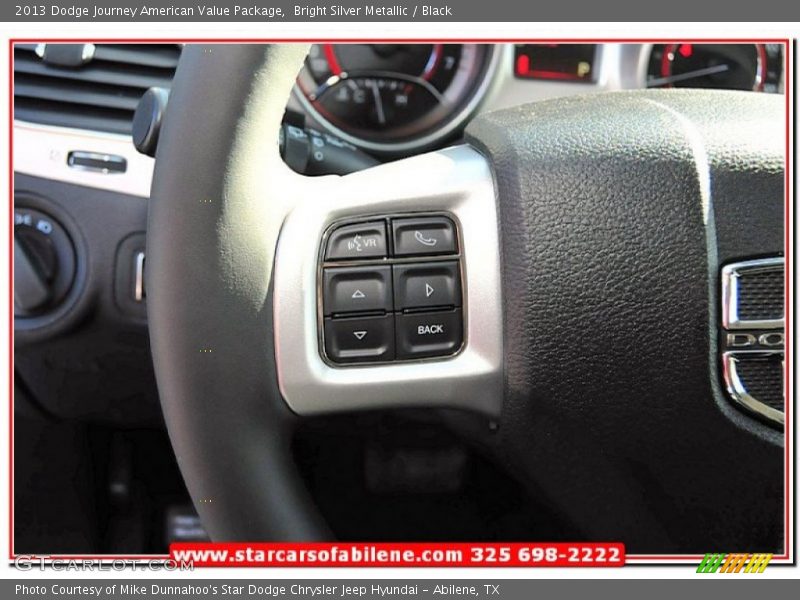 Bright Silver Metallic / Black 2013 Dodge Journey American Value Package