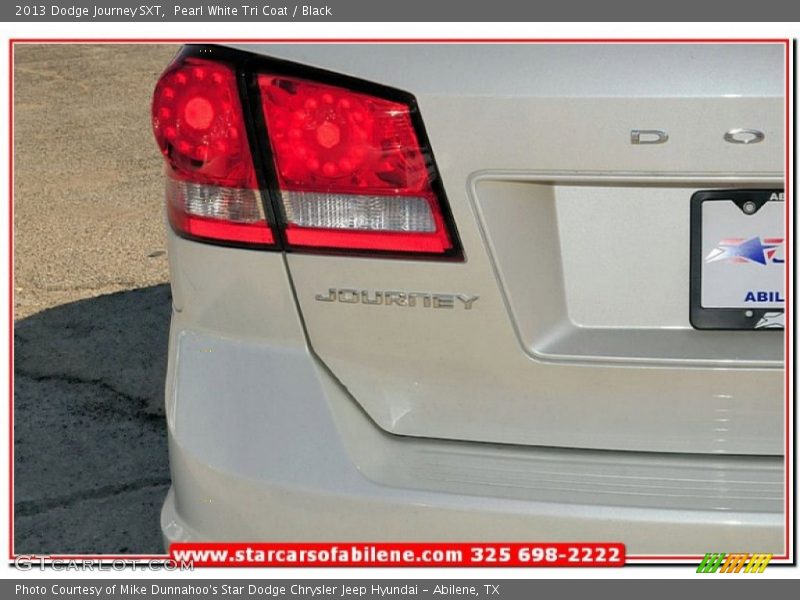 Pearl White Tri Coat / Black 2013 Dodge Journey SXT