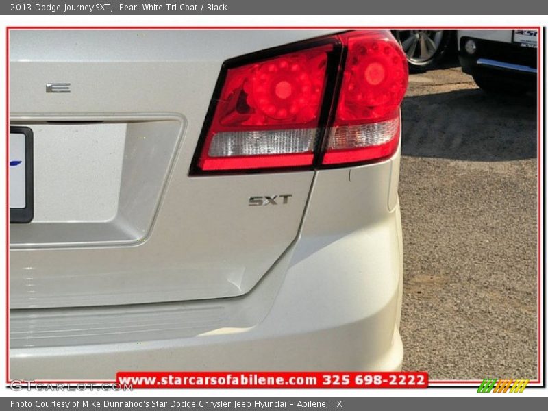 Pearl White Tri Coat / Black 2013 Dodge Journey SXT
