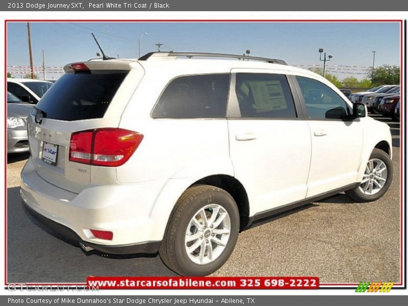 Pearl White Tri Coat / Black 2013 Dodge Journey SXT