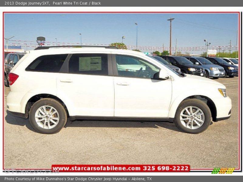 Pearl White Tri Coat / Black 2013 Dodge Journey SXT