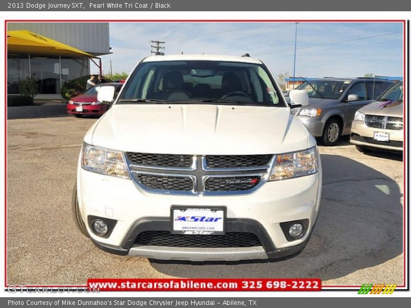 Pearl White Tri Coat / Black 2013 Dodge Journey SXT