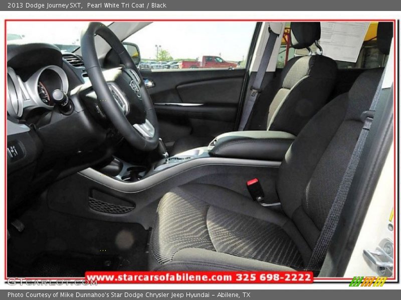 Pearl White Tri Coat / Black 2013 Dodge Journey SXT