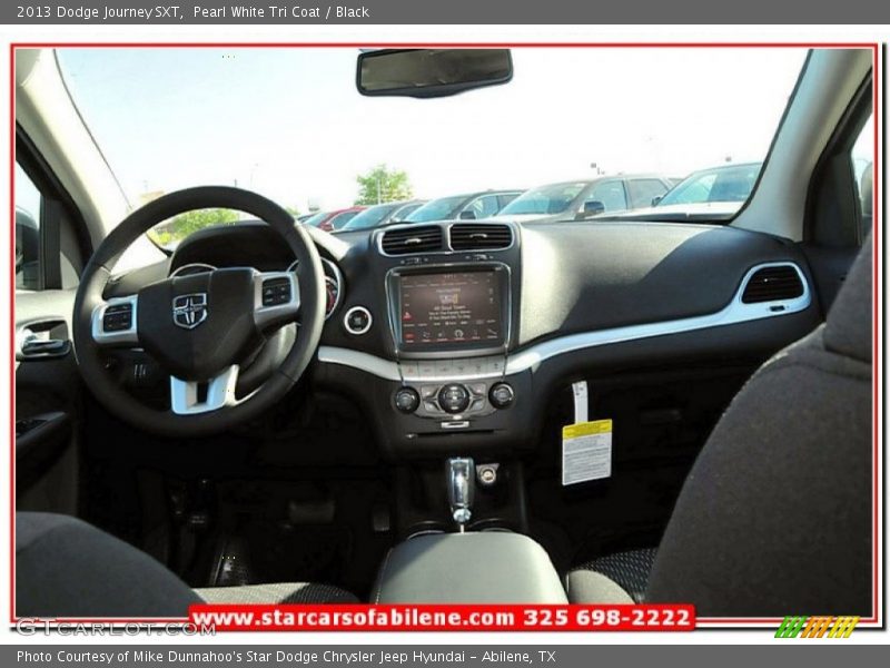 Pearl White Tri Coat / Black 2013 Dodge Journey SXT
