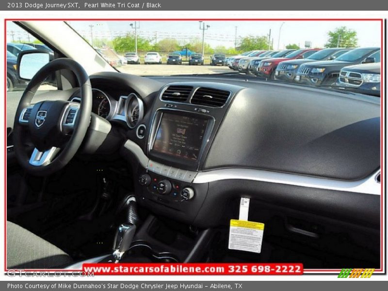 Pearl White Tri Coat / Black 2013 Dodge Journey SXT