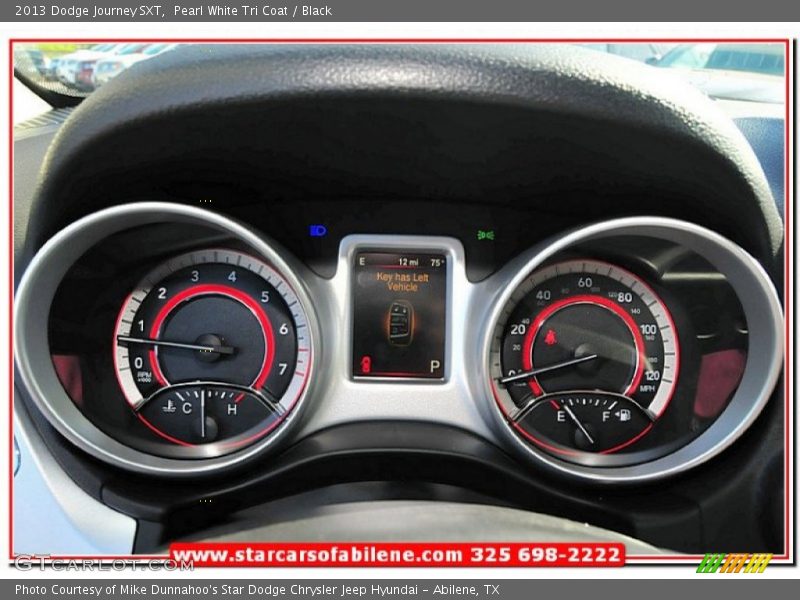 Pearl White Tri Coat / Black 2013 Dodge Journey SXT