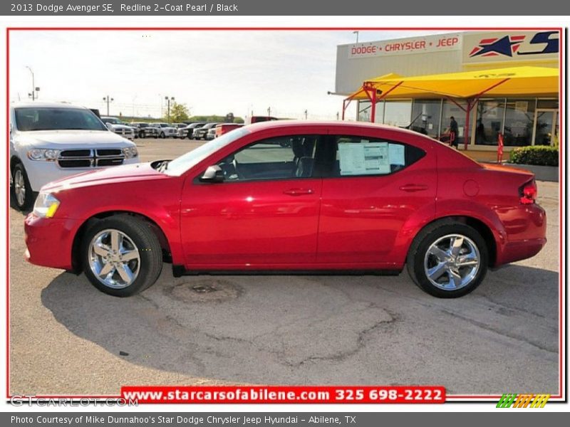 Redline 2-Coat Pearl / Black 2013 Dodge Avenger SE