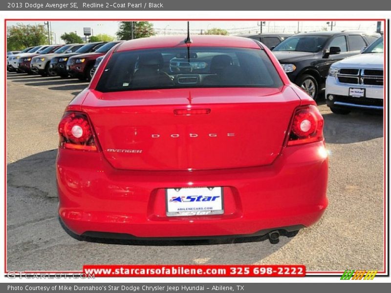 Redline 2-Coat Pearl / Black 2013 Dodge Avenger SE