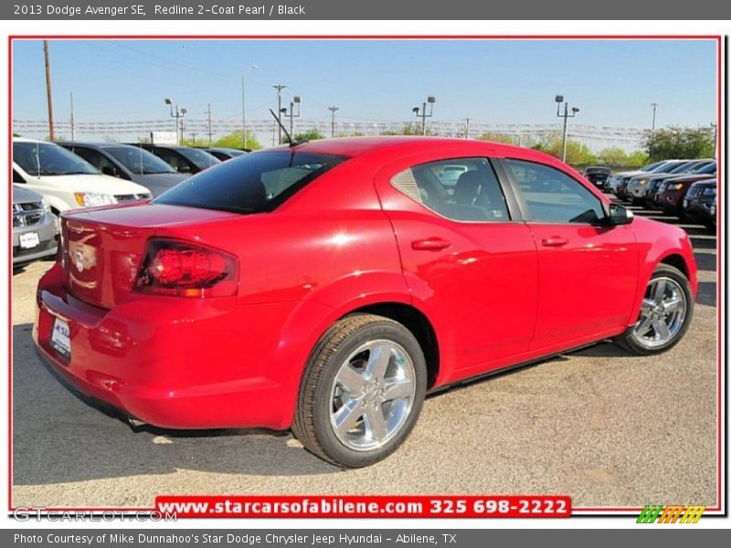 Redline 2-Coat Pearl / Black 2013 Dodge Avenger SE