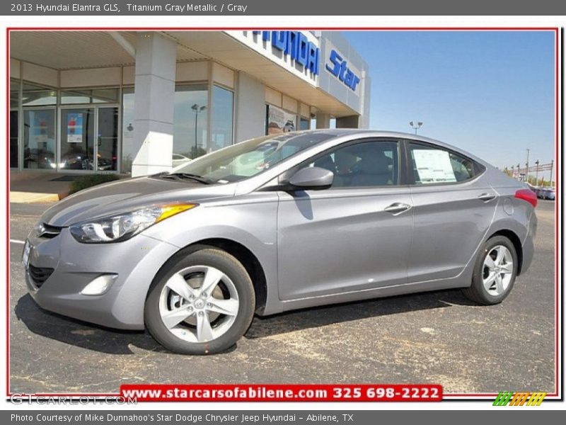 Titanium Gray Metallic / Gray 2013 Hyundai Elantra GLS