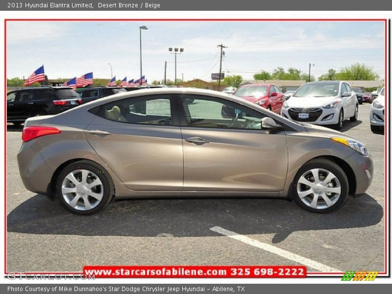 Desert Bronze / Beige 2013 Hyundai Elantra Limited