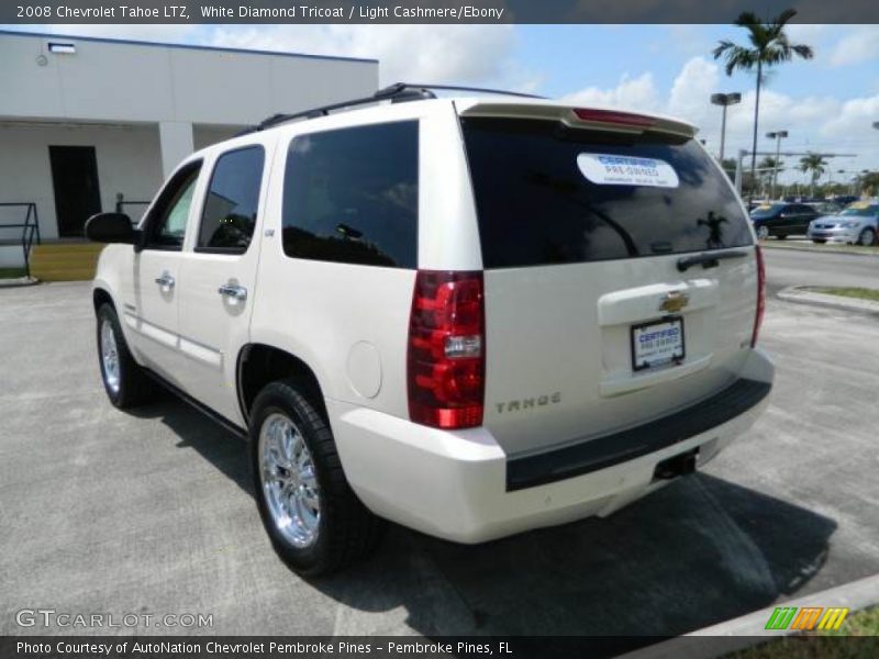 White Diamond Tricoat / Light Cashmere/Ebony 2008 Chevrolet Tahoe LTZ