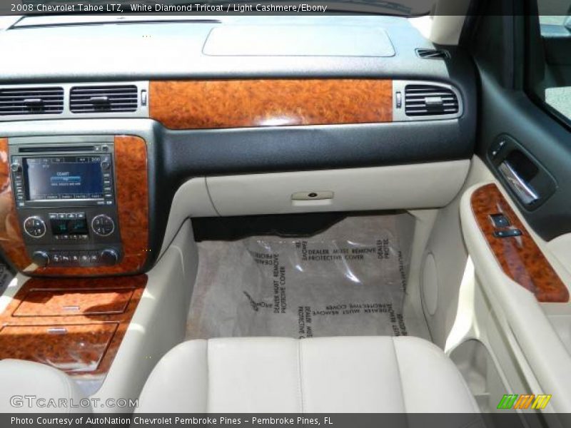 White Diamond Tricoat / Light Cashmere/Ebony 2008 Chevrolet Tahoe LTZ
