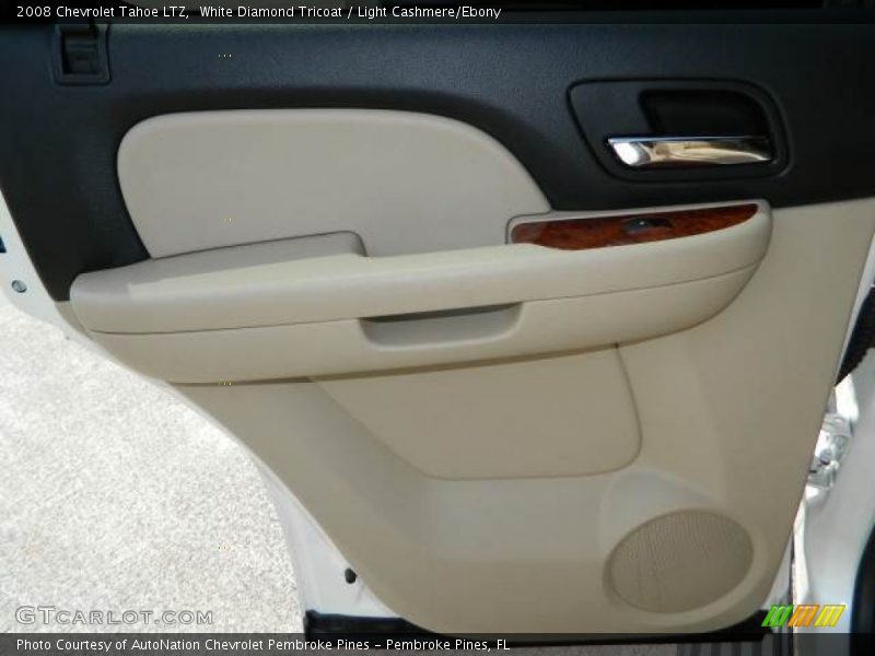White Diamond Tricoat / Light Cashmere/Ebony 2008 Chevrolet Tahoe LTZ