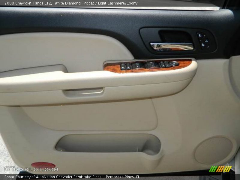 White Diamond Tricoat / Light Cashmere/Ebony 2008 Chevrolet Tahoe LTZ