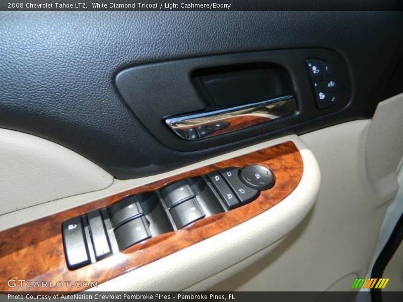 White Diamond Tricoat / Light Cashmere/Ebony 2008 Chevrolet Tahoe LTZ