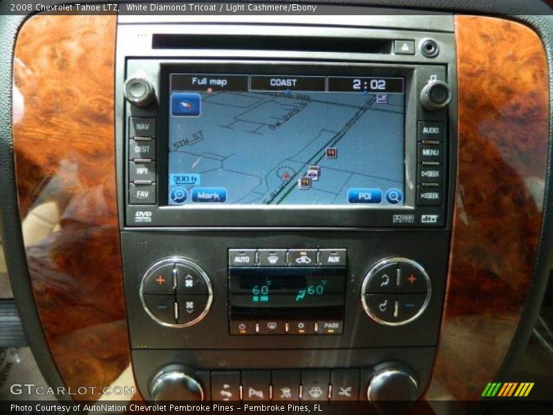 White Diamond Tricoat / Light Cashmere/Ebony 2008 Chevrolet Tahoe LTZ