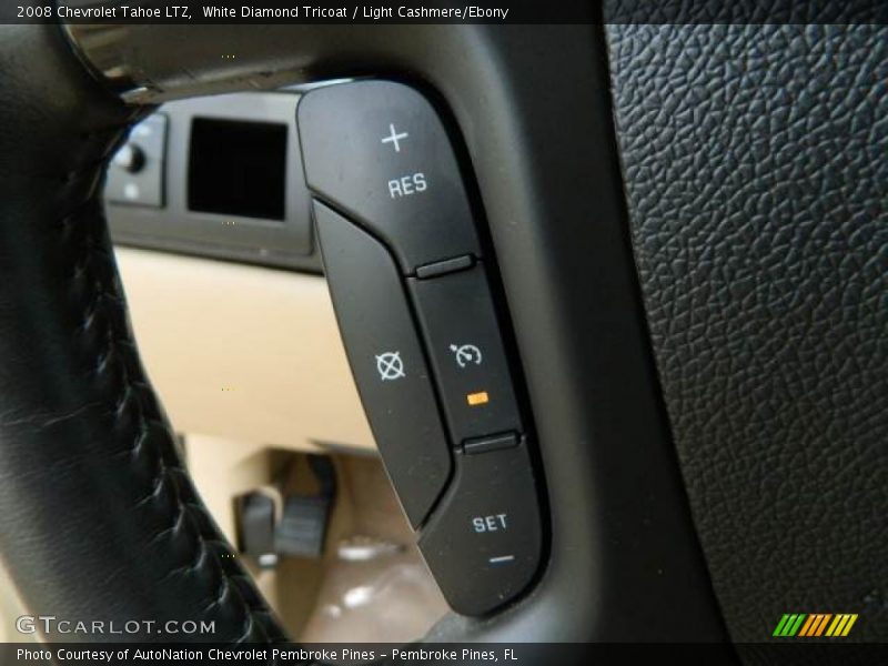 White Diamond Tricoat / Light Cashmere/Ebony 2008 Chevrolet Tahoe LTZ