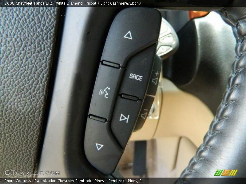 White Diamond Tricoat / Light Cashmere/Ebony 2008 Chevrolet Tahoe LTZ