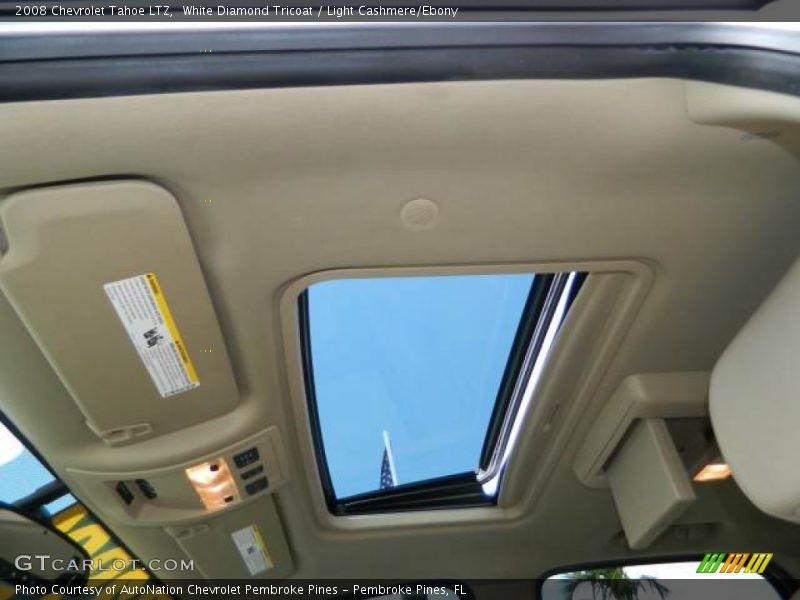 White Diamond Tricoat / Light Cashmere/Ebony 2008 Chevrolet Tahoe LTZ