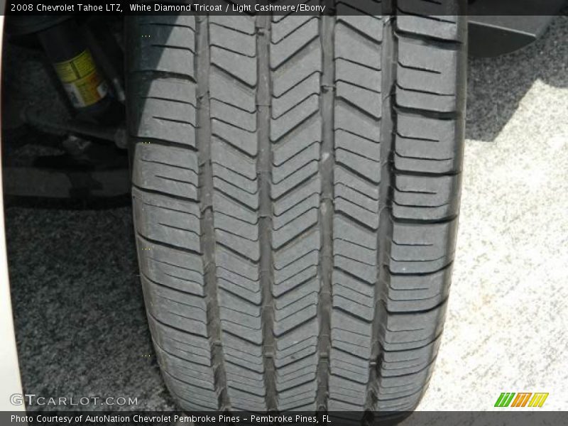 White Diamond Tricoat / Light Cashmere/Ebony 2008 Chevrolet Tahoe LTZ