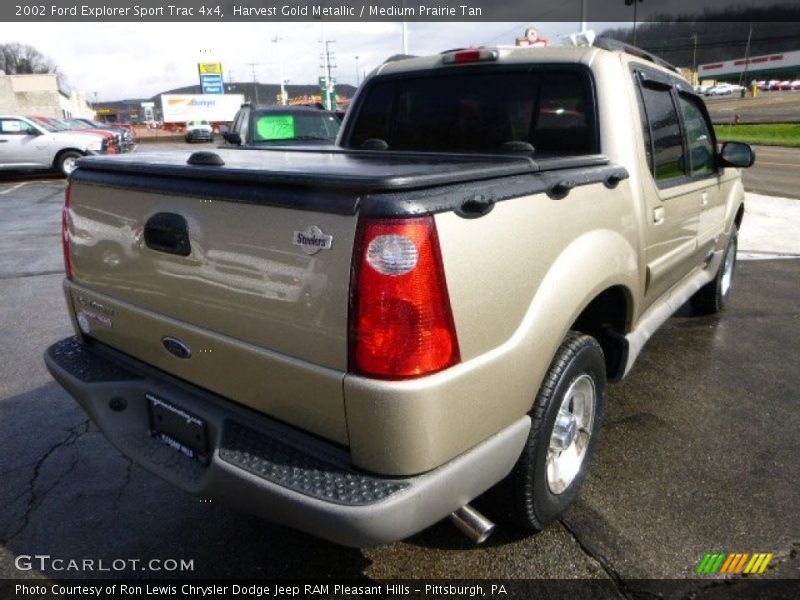 Harvest Gold Metallic / Medium Prairie Tan 2002 Ford Explorer Sport Trac 4x4