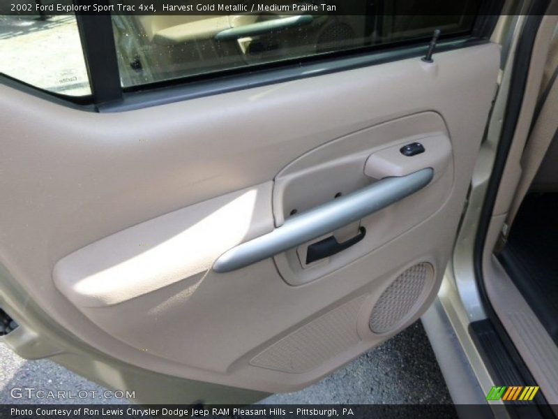 Harvest Gold Metallic / Medium Prairie Tan 2002 Ford Explorer Sport Trac 4x4