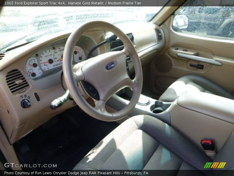 Harvest Gold Metallic / Medium Prairie Tan 2002 Ford Explorer Sport Trac 4x4
