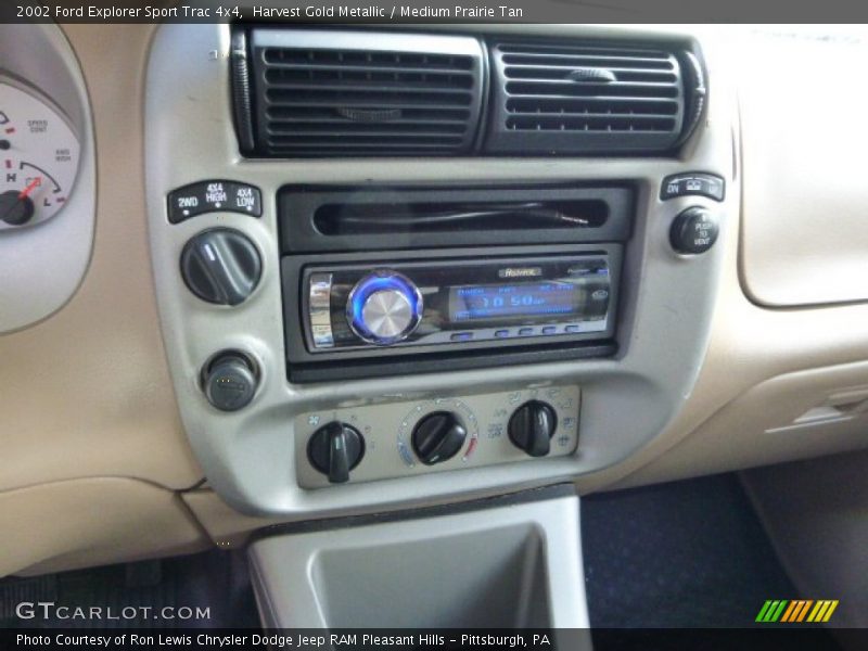 Harvest Gold Metallic / Medium Prairie Tan 2002 Ford Explorer Sport Trac 4x4
