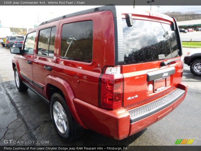 Inferno Red Pearl / Khaki 2006 Jeep Commander 4x4