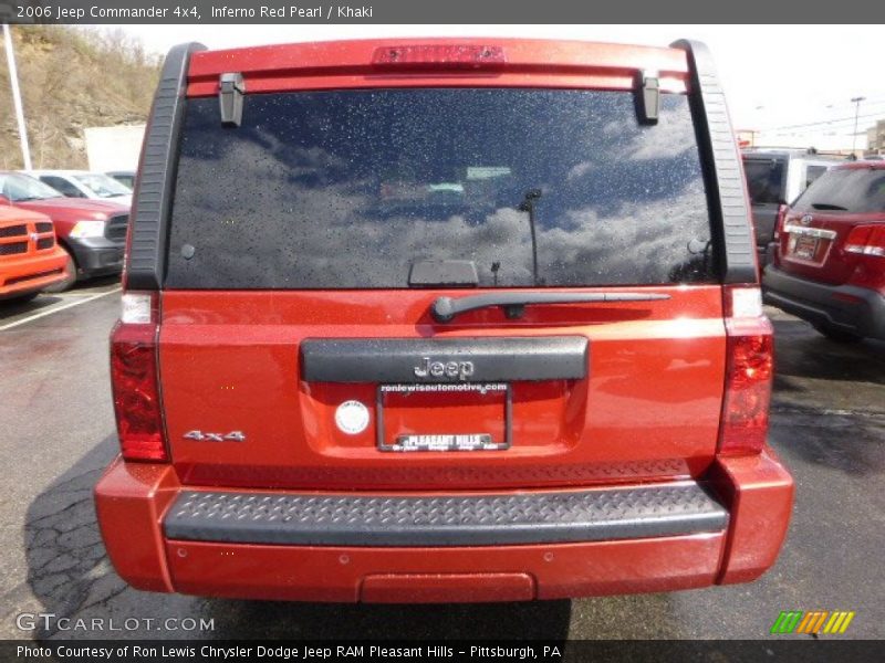 Inferno Red Pearl / Khaki 2006 Jeep Commander 4x4