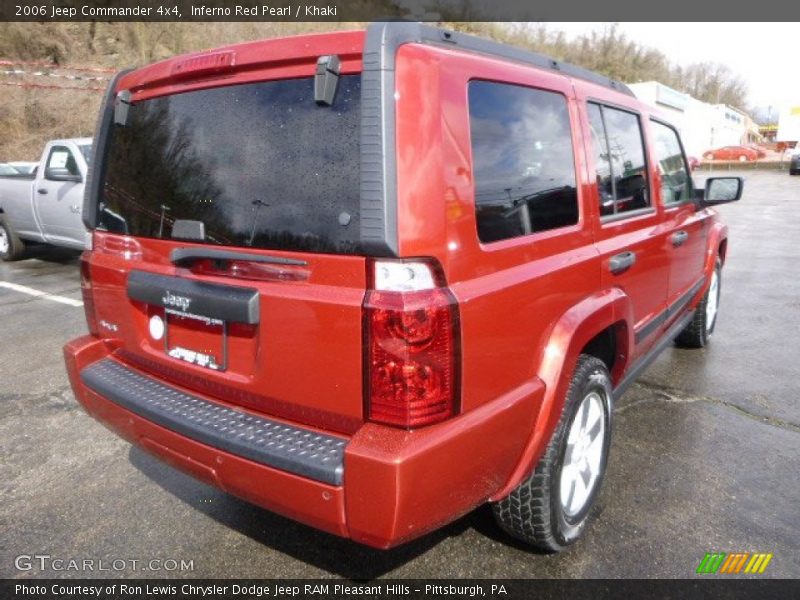 Inferno Red Pearl / Khaki 2006 Jeep Commander 4x4