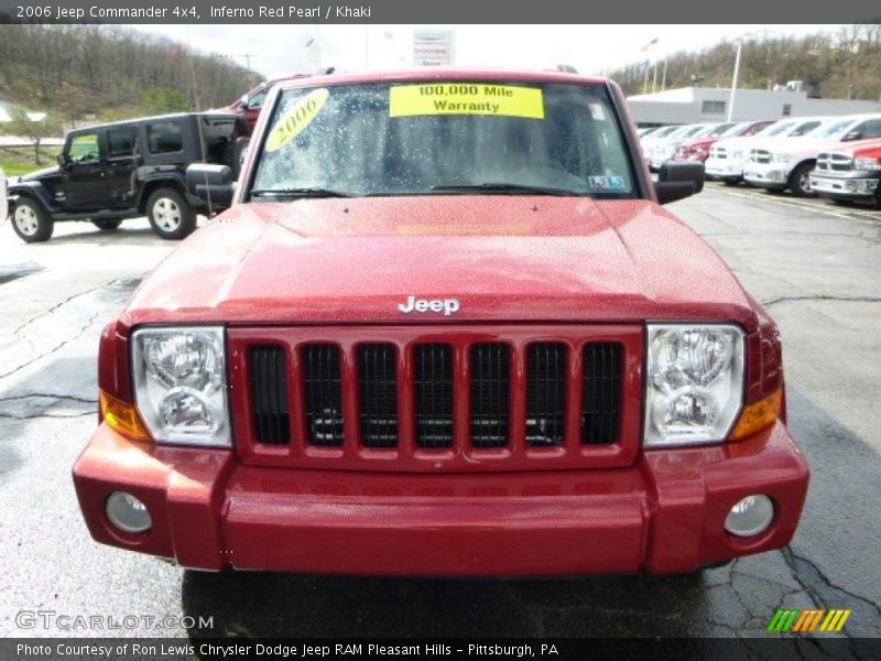 Inferno Red Pearl / Khaki 2006 Jeep Commander 4x4