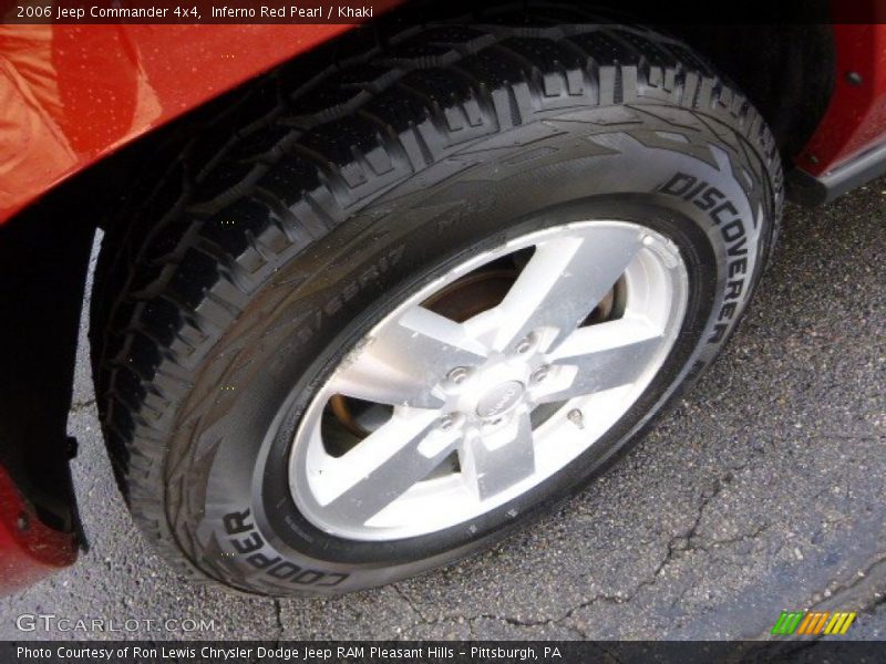 Inferno Red Pearl / Khaki 2006 Jeep Commander 4x4