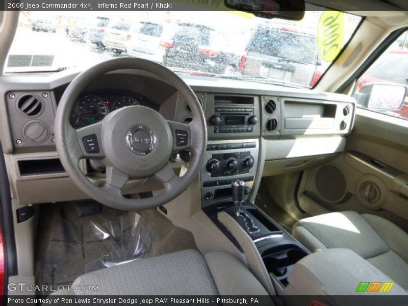 Inferno Red Pearl / Khaki 2006 Jeep Commander 4x4