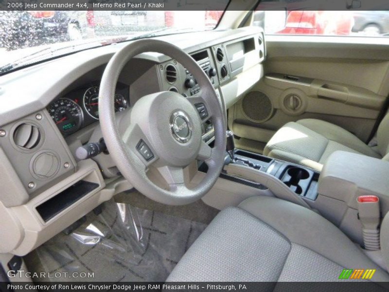 Inferno Red Pearl / Khaki 2006 Jeep Commander 4x4