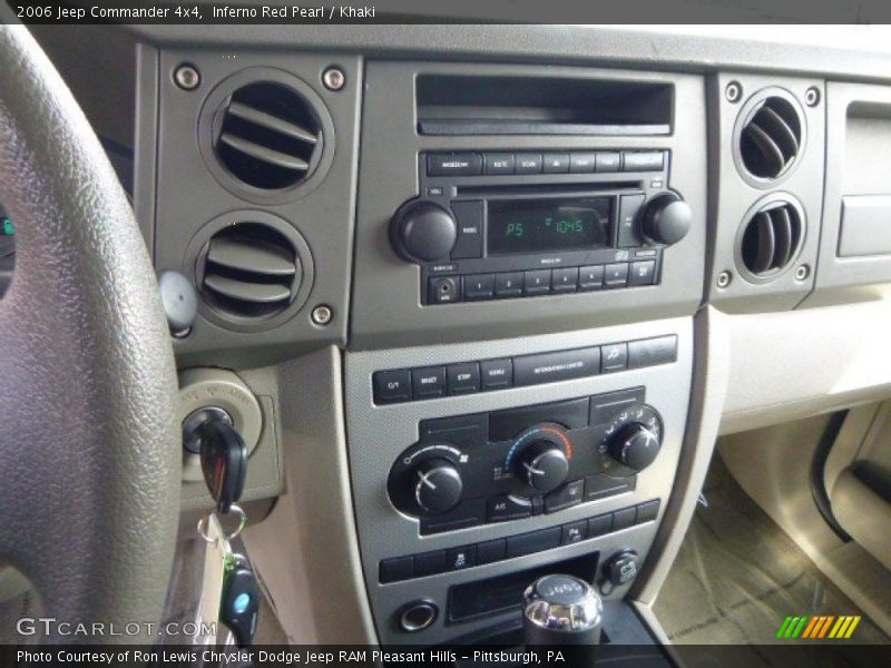 Inferno Red Pearl / Khaki 2006 Jeep Commander 4x4