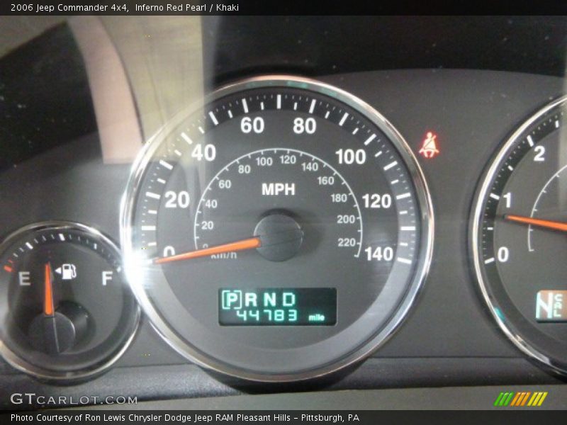 Inferno Red Pearl / Khaki 2006 Jeep Commander 4x4