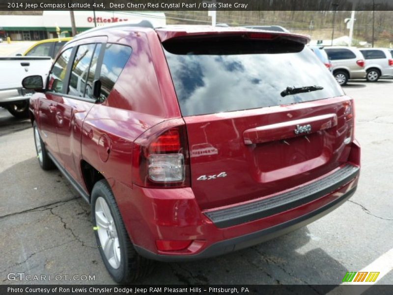 Deep Cherry Red Crystal Pearl / Dark Slate Gray 2014 Jeep Compass Latitude 4x4