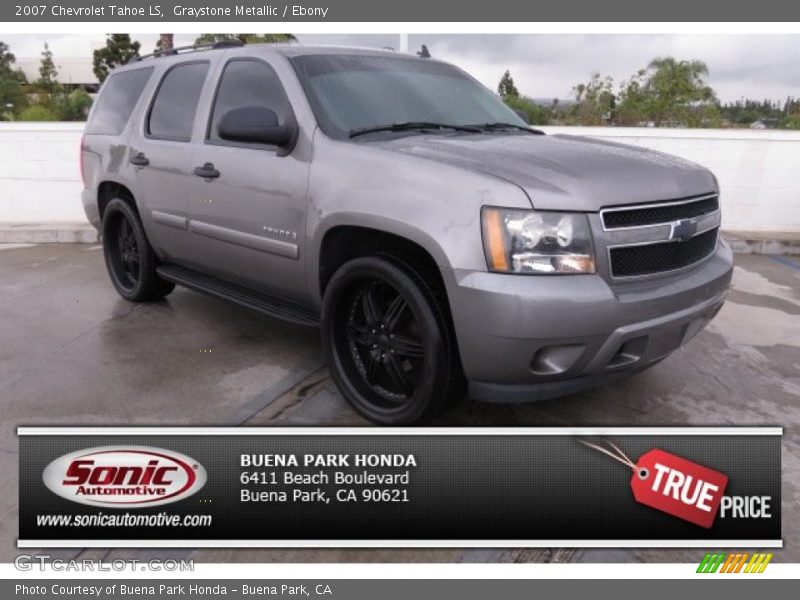 Graystone Metallic / Ebony 2007 Chevrolet Tahoe LS