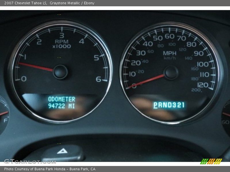 Graystone Metallic / Ebony 2007 Chevrolet Tahoe LS