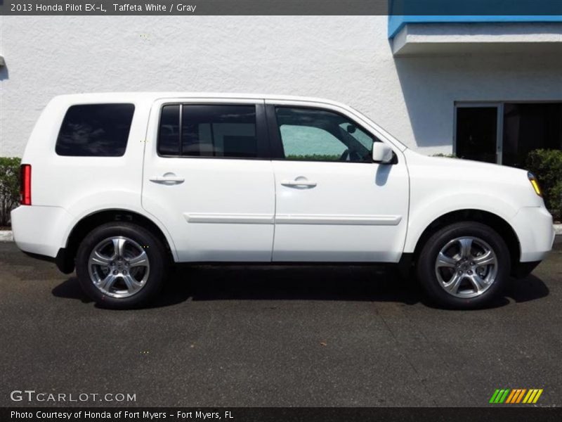 Taffeta White / Gray 2013 Honda Pilot EX-L