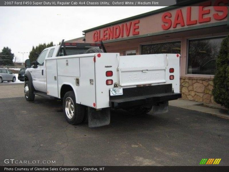 Oxford White / Medium Flint 2007 Ford F450 Super Duty XL Regular Cab 4x4 Chassis Utility