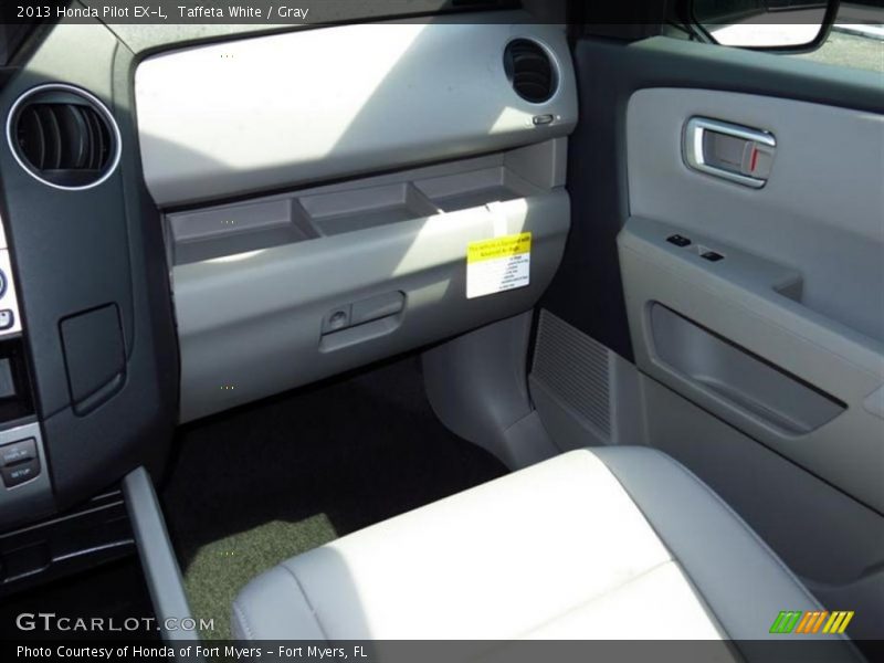 Taffeta White / Gray 2013 Honda Pilot EX-L